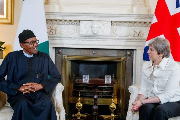 I am more bothered about security & the economy than elections - Buhari to Theresa May - BellaNaija