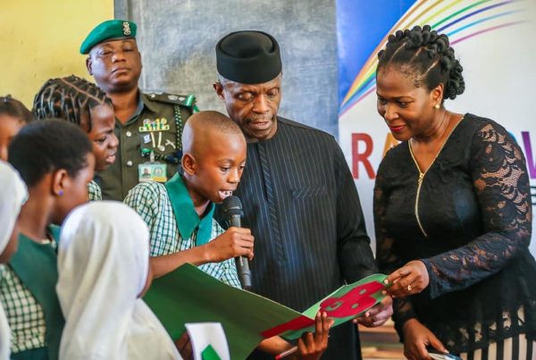 "It’s very difficult" - Osinbajo discusses being Vice President with Primary School Pupils | BellaNaija