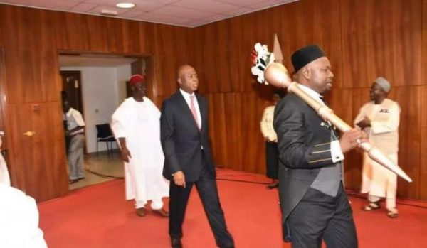 Stolen Mace found by Passerby under Bridge - BellaNaija