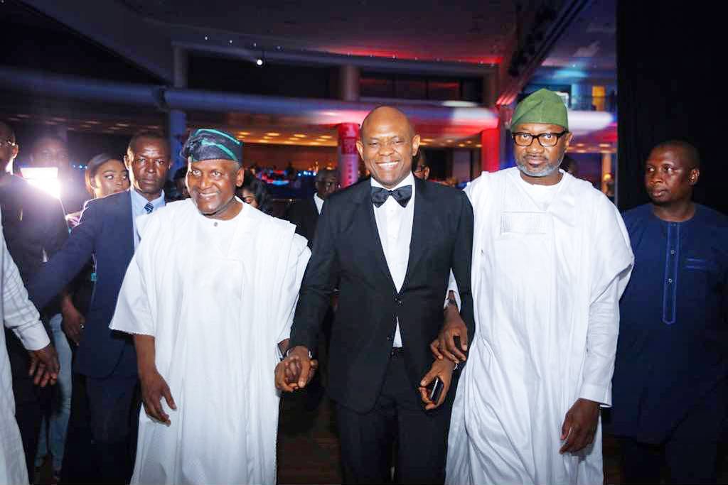 Friendship Goals! Otedola & Dangote attend UBA's Award Night BellaNaija