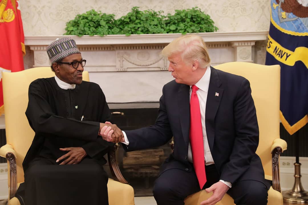 Image result for Trump and Buhari