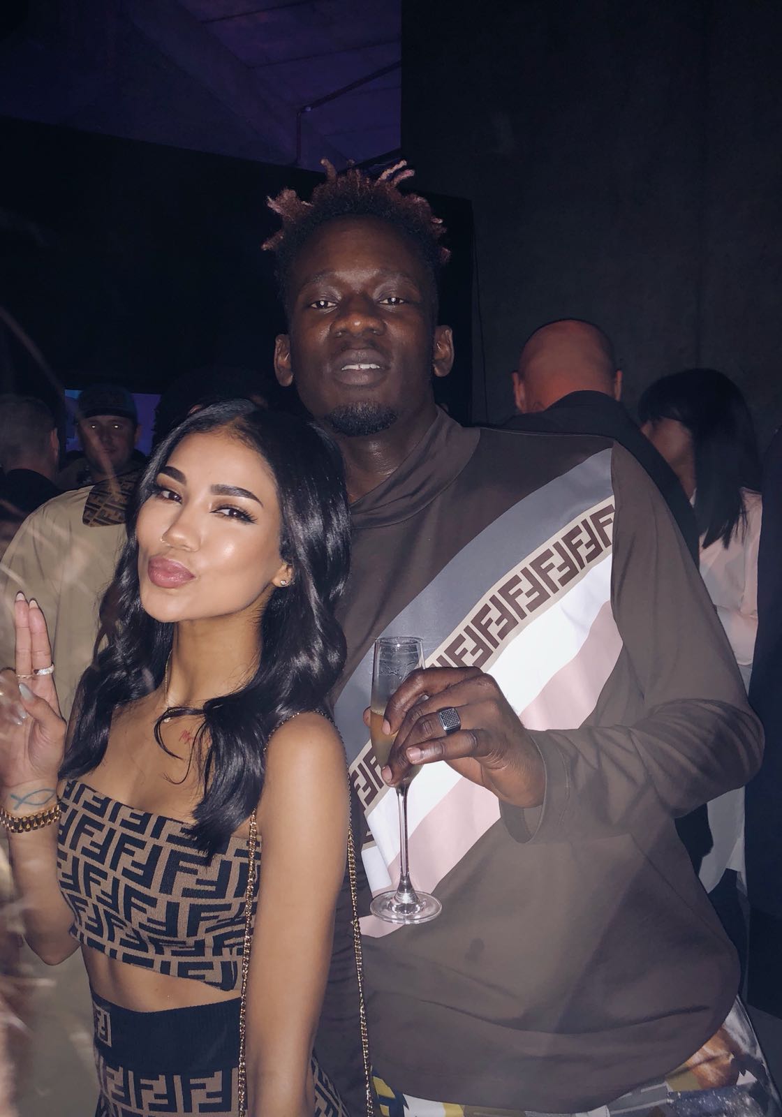 Fendi Gang! Mr Eazi parties with Big Sean, Jhene Aiko & Diplo in London