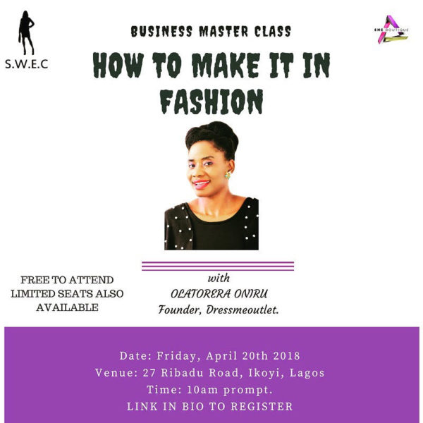 SWEC fashion business masterclass