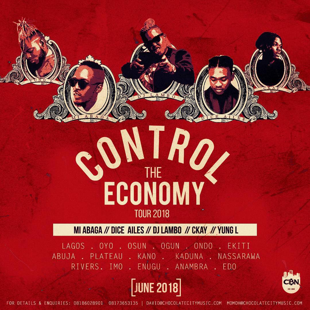 Control The Economy! M.I Abaga & the Chocolate City Gang to go on Nationwide Tour