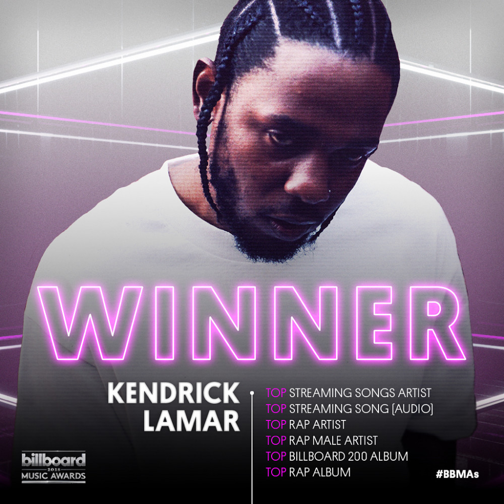 Kendrick Lamar, Drake, Ed Sheeran are early winners for the #BBMAs