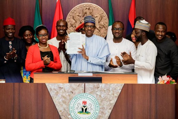 Buhari reveals Age Limit of Senators & Governors not reduced with "Not Too Young to Run" Bill | BellaNaija