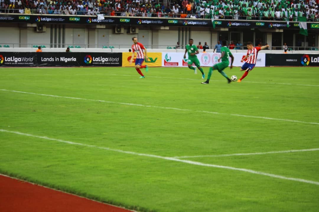 Super Eagles continue World Cup warm up with 2-3 defeat againt Spanish club Atletico Madrid