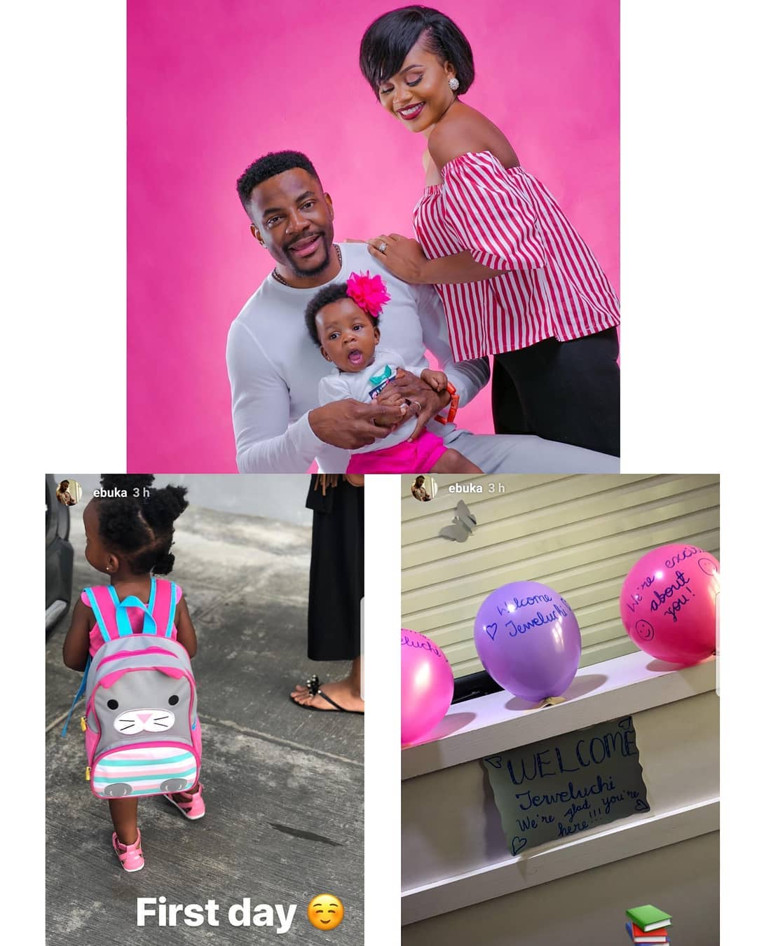 Ebuka & Cynthia Obi-Uchendu's Cutie Jeweluchi Starts School Ebuka & Cynthia Obi-Uchendu's Cutie Jeweluchi Starts School