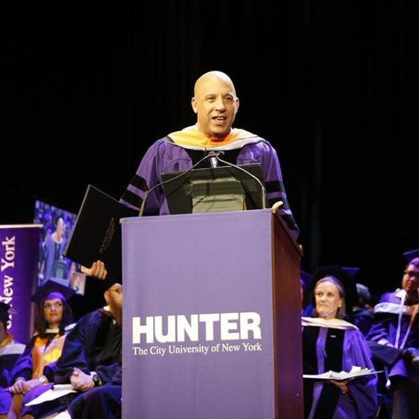 Vin Diesel honored with PhD 30 Years after Dropping out of College | BellaNaija