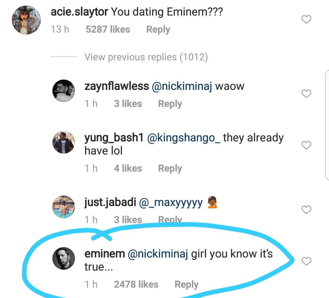 Did Nicki Minaj & Eminem just reveal they are dating?