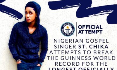 Gospel act St. Chika attempts to break World Record with New Single "Power In The Name Of The Lord" | Listen on BN