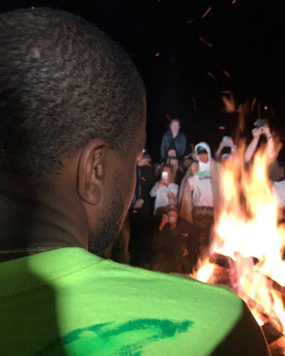 Kanye West & Kim Kardashian host Big Sean, Nas, Kid Cudi at exclusive Album Launch in Wyoming