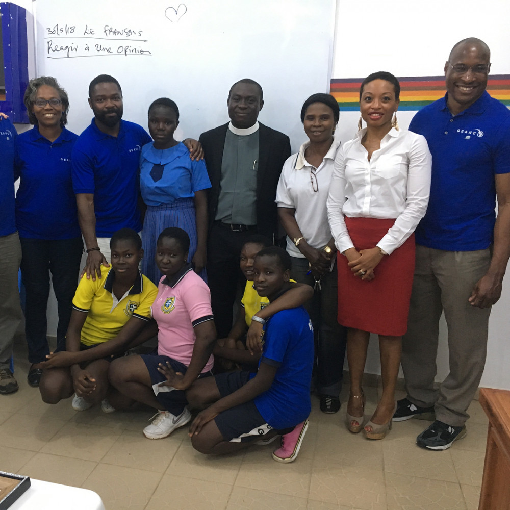Davido Oyelowo visits "Scholarship Girls" in Nigeria