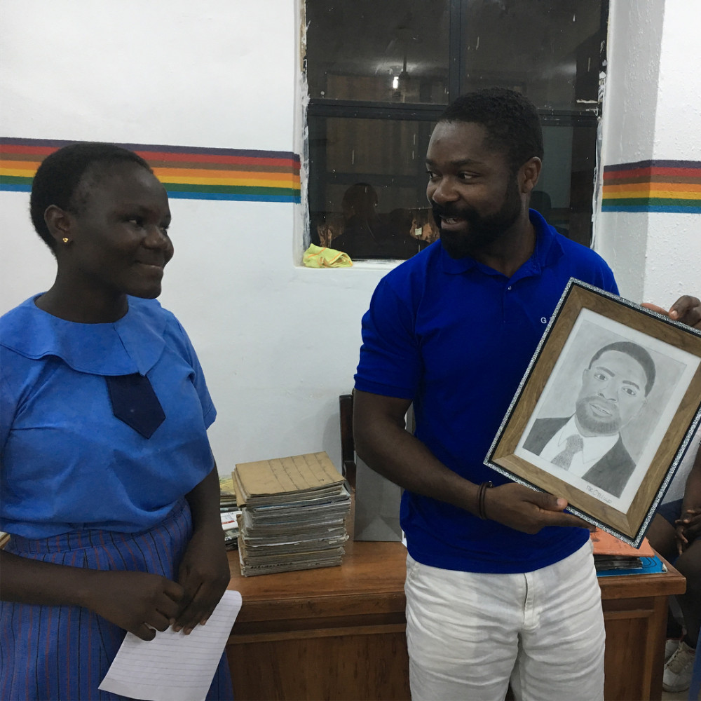 Davido Oyelowo visits "Scholarship Girls" in Nigeria