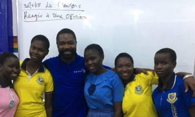 Davido Oyelowo visits "Scholarship Girls" in Nigeria