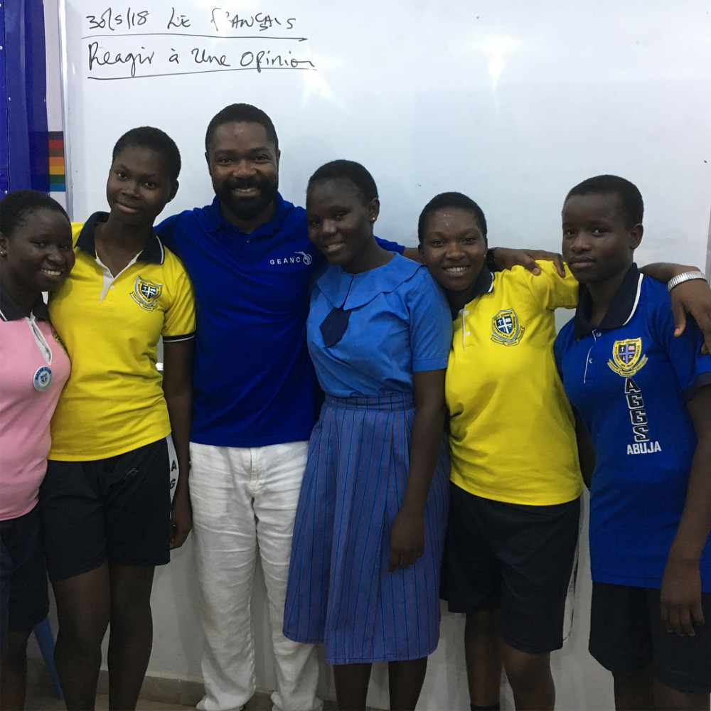 Davido Oyelowo visits "Scholarship Girls" in Nigeria