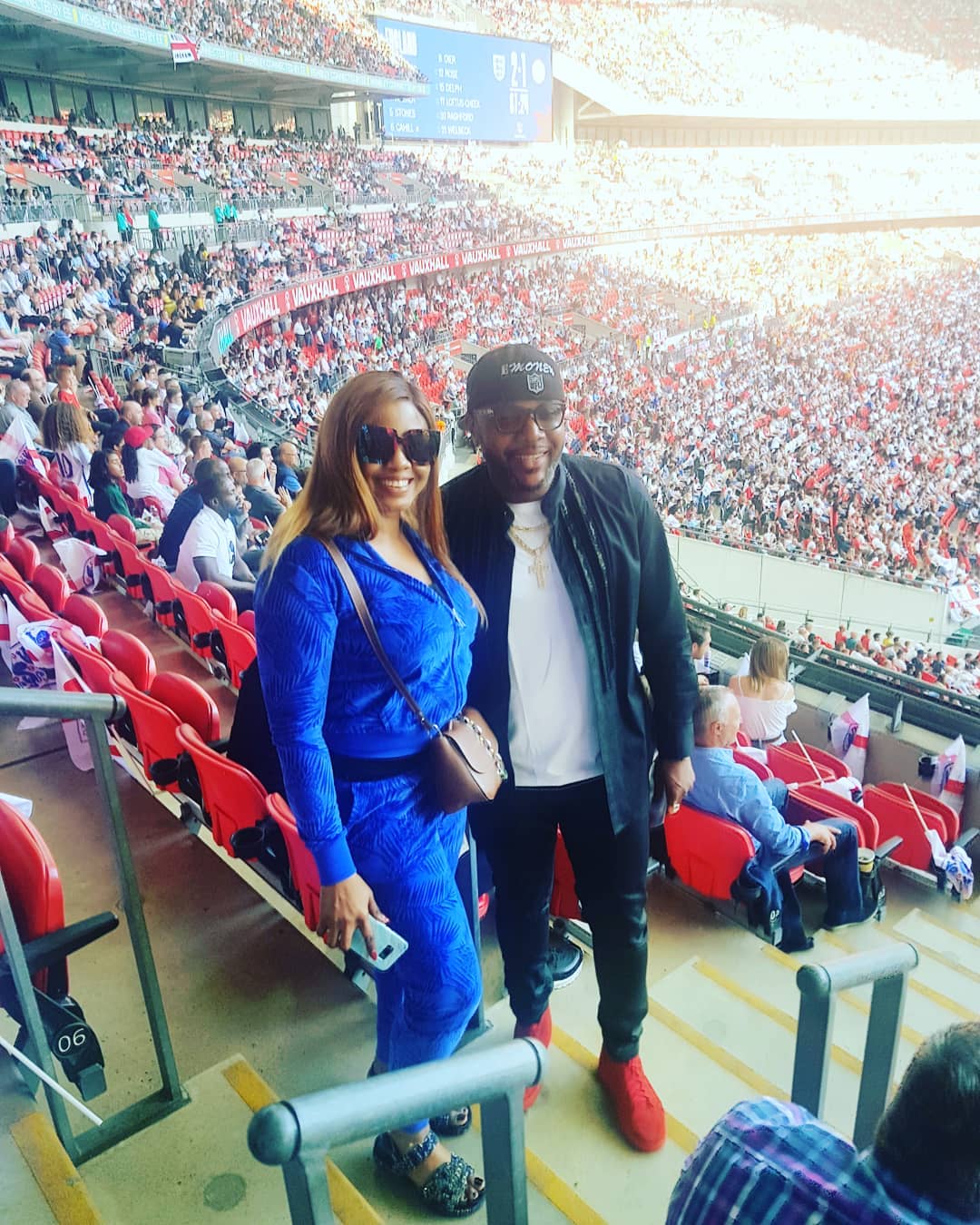 Anthony Joshua Mix With Local Nigerian Celebrities To Support Super Eagles In London (Photos)  %Post Title