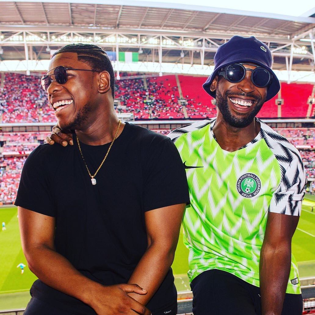 Anthony Joshua Mix With Local Nigerian Celebrities To Support Super Eagles In London (Photos) %Post Title