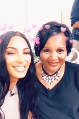 Kim Kardashian and Alice Johnson celebrate on Snapchat as they meet for the First Time | BellaNaija