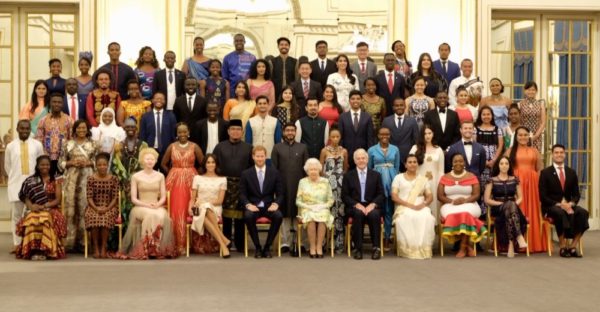 Nigeria’s Hauwa Ojeifo, Isaac Ezirim & Kennedy Ekezie Joseph receive Queen’s Young Leaders Award from Queen Elizabeth II | BellaNaija