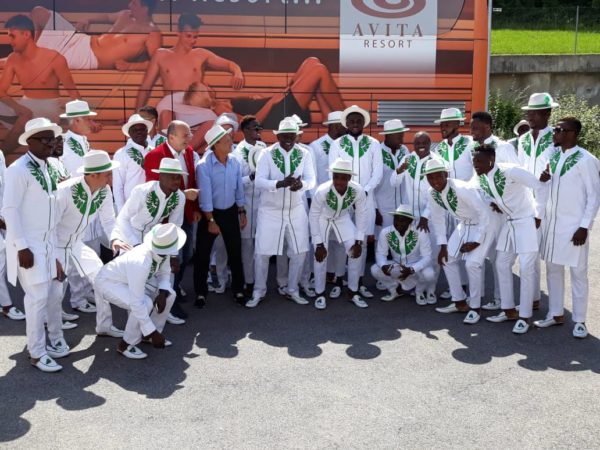 Super Eagles leave for Russia in Style | BellaNaija