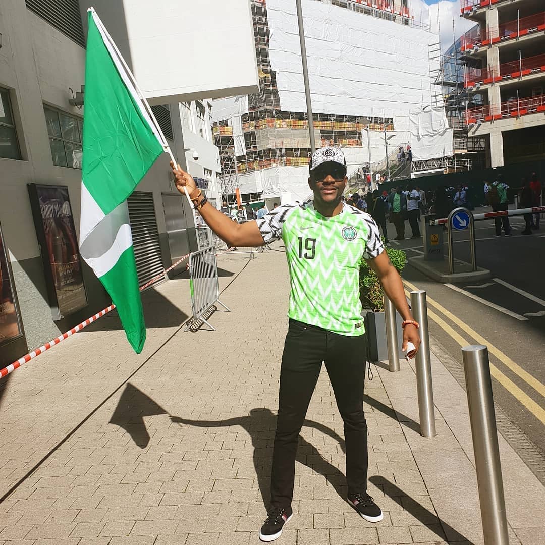 Anthony Joshua Mix With Local Nigerian Celebrities To Support Super Eagles In London (Photos)  %Post Title