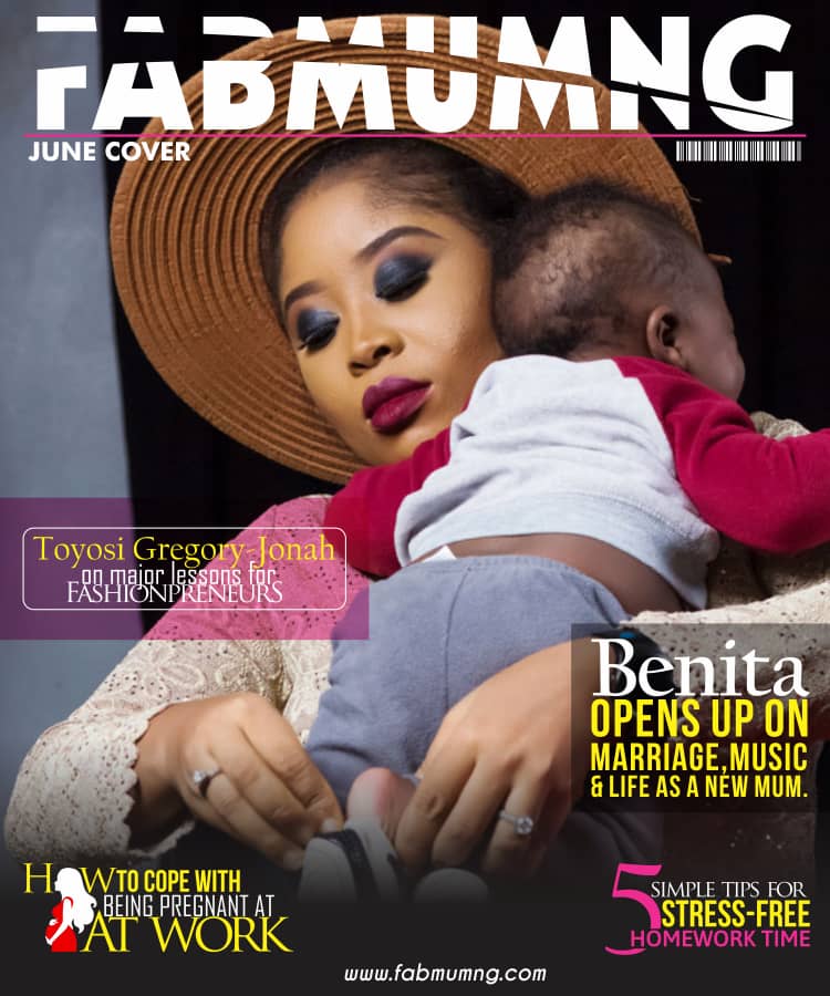 Benita Okojie Adeyina talks Becoming a Mother, Postpartum Depression & More as she covers FabMum’s June 2018 Issue jaiyeorie