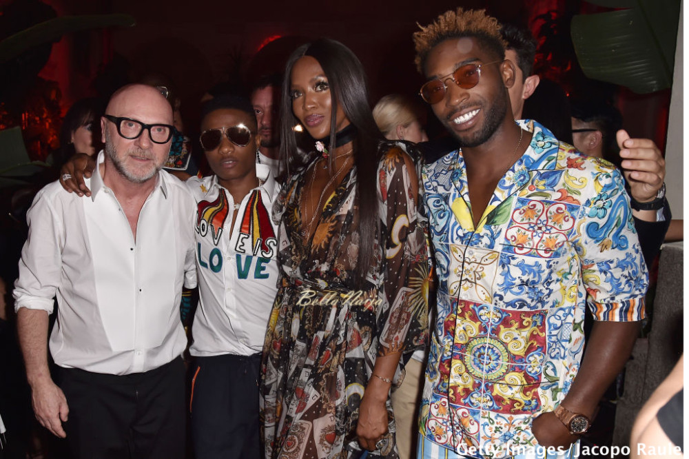 Wizkid parties with Domenico Dolce of Dolce & Gabbana, Naomi Campbell ...