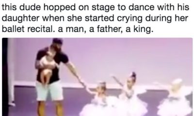 BN Sweet Spot: This Supportive Dad joins Daughter on Stage after she Starts Crying