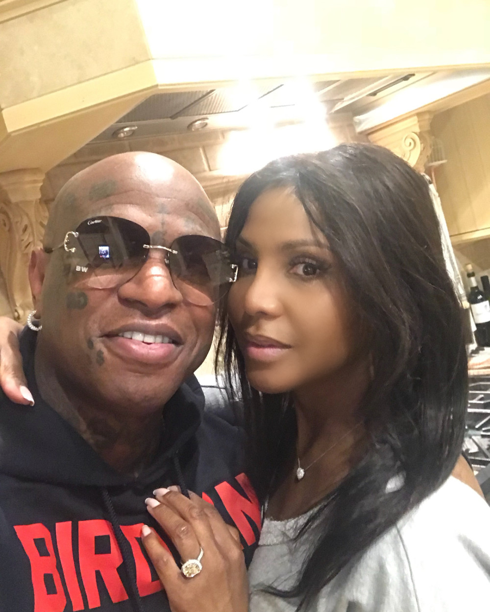 Toni Braxton Shares Photos from Her & Birdman