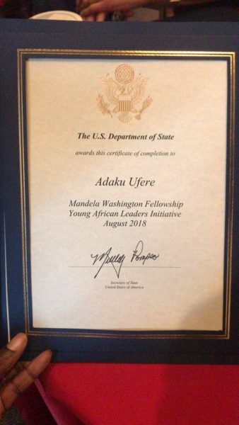 Adaku Ufere-Awoonor: My Mandela Washington Fellowship 2018 Experience