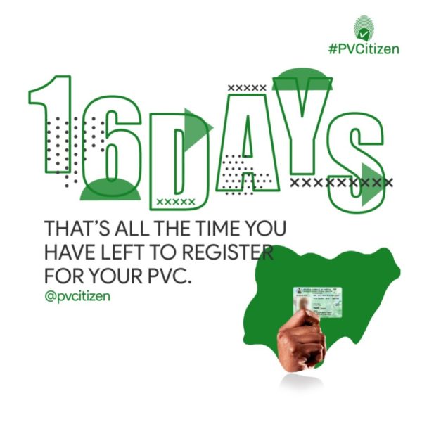 #PVCitizen: You now have 16 Days! | BellaNaija