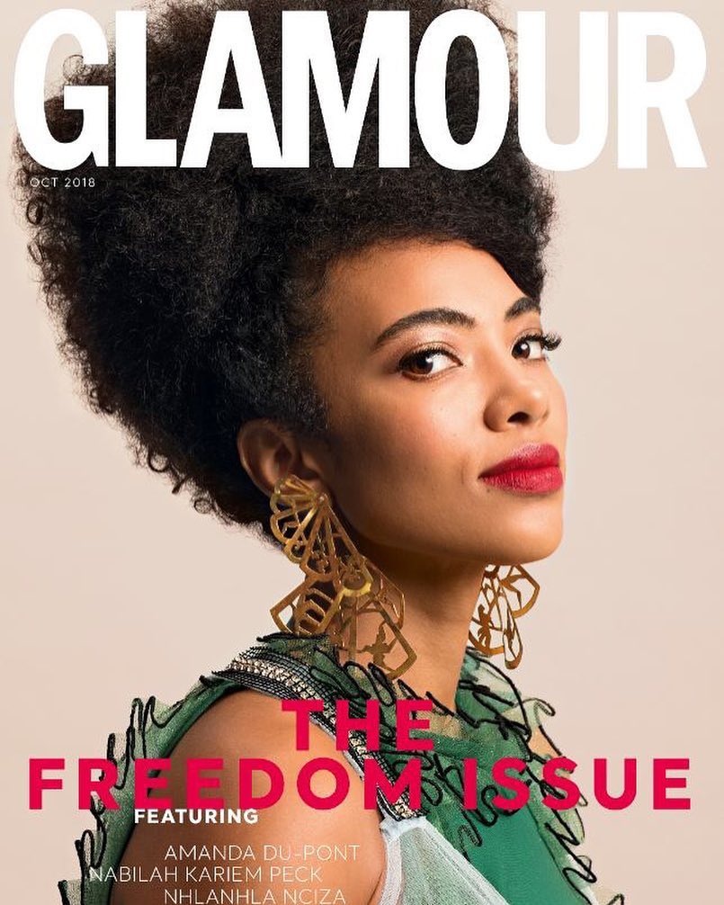 Actress Amanda du-Pont covers Glamour Magazine SA’s October Issue