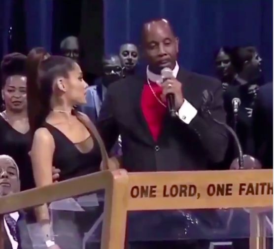 Bishop Apologises For Touching Ariana Grande Inappropriately