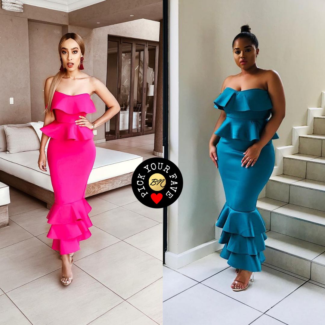 Sarah Langa and Lungile Thabethe In The Same “Fashion Never” Dress