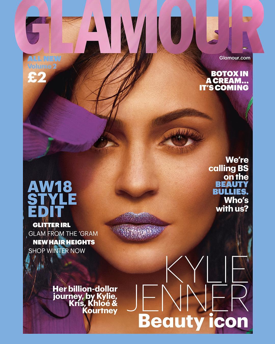 Kylie Jenner is the Cover Star for Glamour UK's Autumn/Winter ...