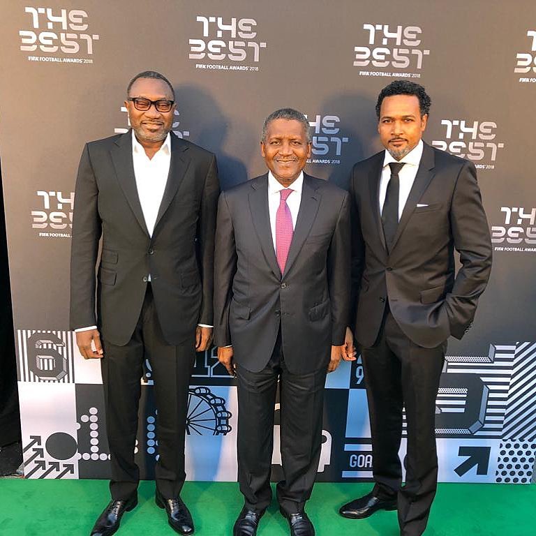 Femi Otedola, Dangote & Cecil Hammond spotted at FIFA's The Best award ceremony | BellaNaija