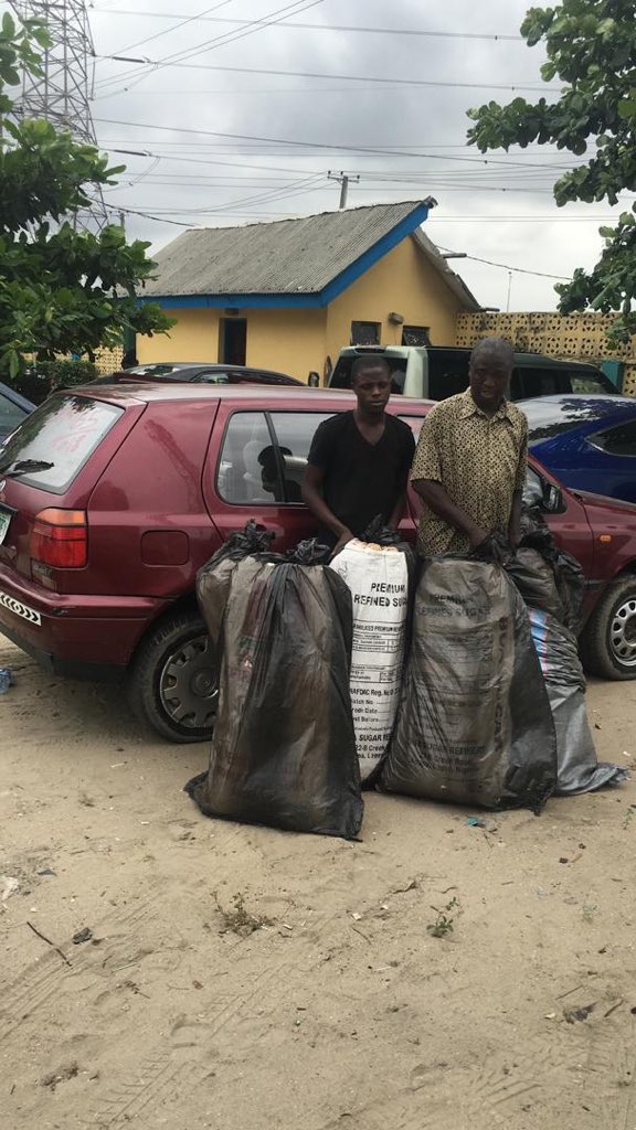 Lagos Police arrest Suspected Weed Merchants with 7 Bags of Cannabis | BellaNaija