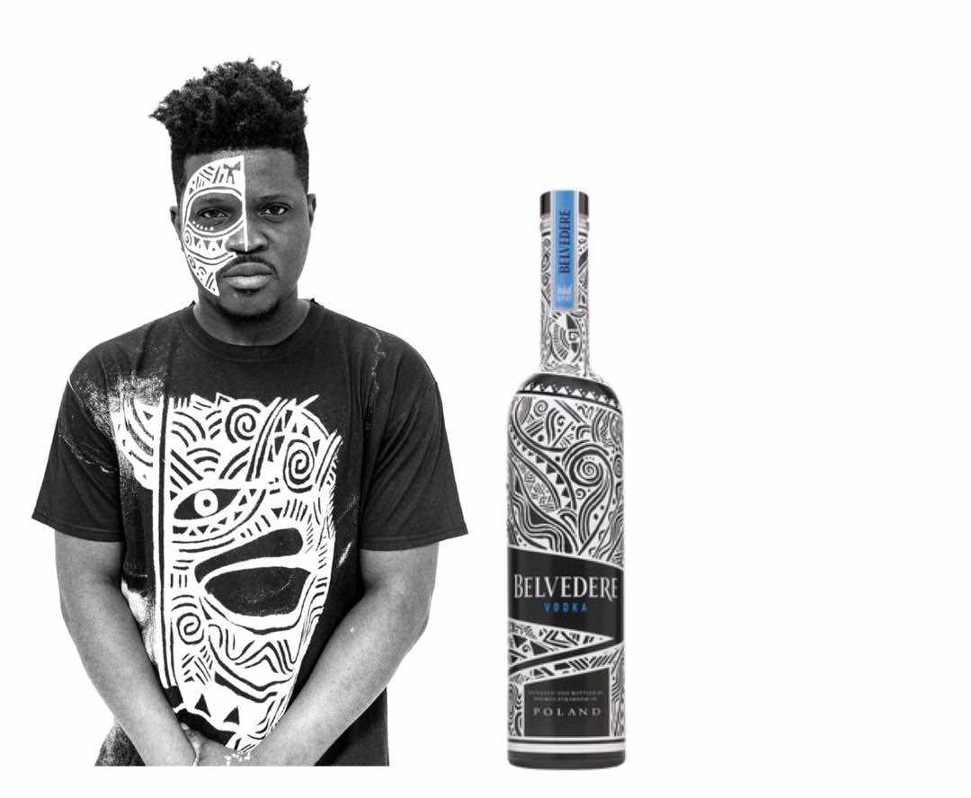 Nigerian Artist Laolu Senbanjo collaborates with Belvedere Vodka