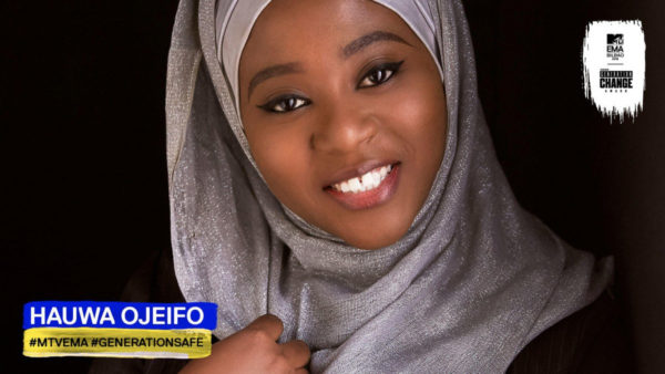 She won! They all won! Hauwa Ojeifo named as 1 of the winners of #MTVEMA Generation Change Award | BellaNaija