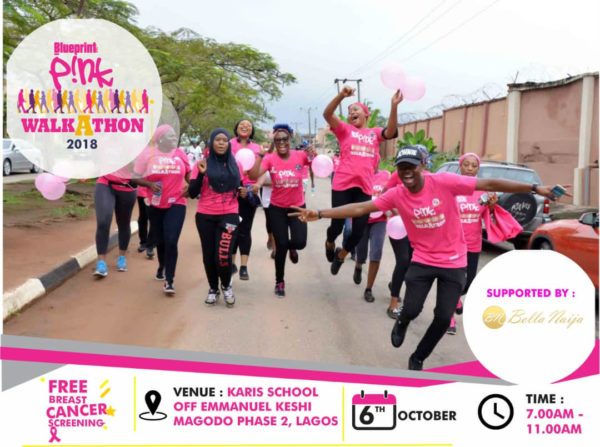 Pink Walkathon 2018 Breast Cancer Awareness Campaign Banner