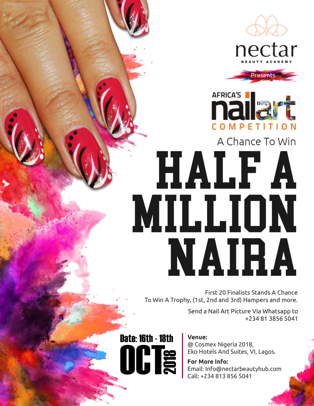 Can you Create Beautiful Nail Art? Win Half a Million Naira in the