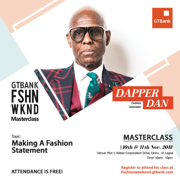 Dapper Dan at GTBank Fashion Weekend