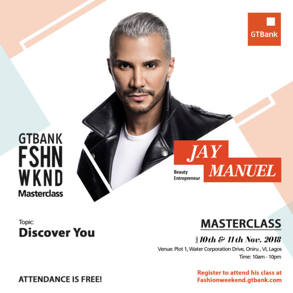 Jay Manuel at the GTBank Fashion Weekend