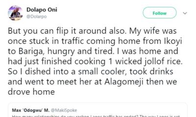 BN Sweet Spot: Sharing Jollof with your Wife in Lagos Traffic just might be the most Romantic Thing | BellaNaija