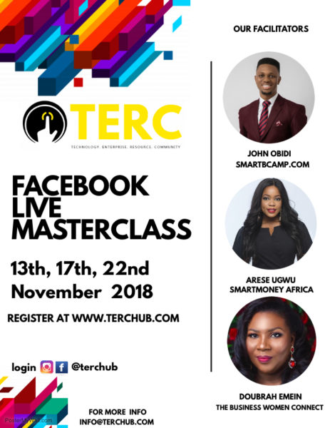 TERC Hub Facebook Live Masterclass for Entrepreneurs