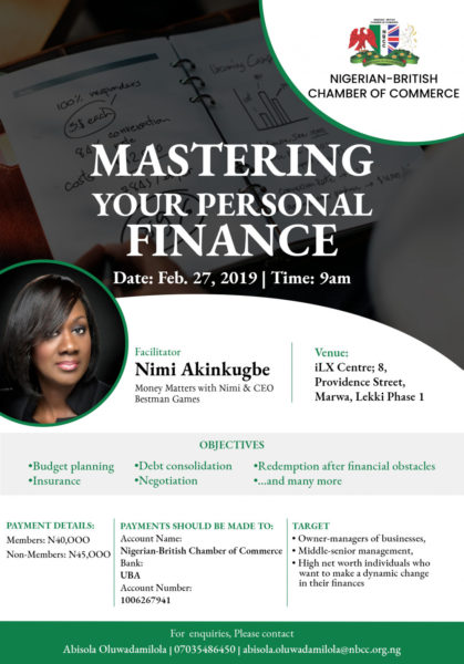 Mastering your Personal Finance Event