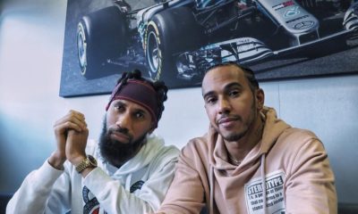 Phyno hangs out with Lewis Hamilton