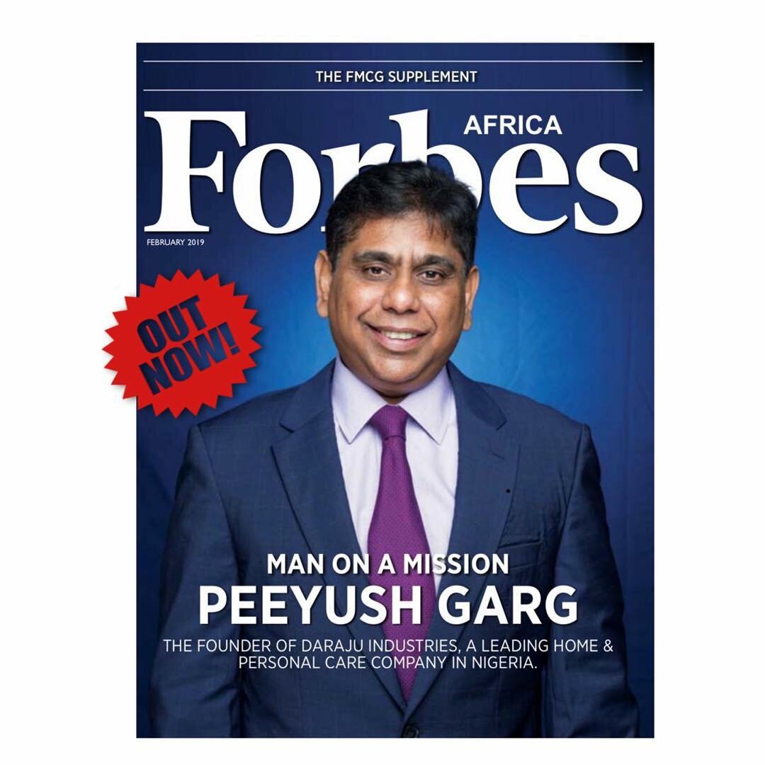 Peeyush Garg was featured in the February edition of Forbes Africa magazine. 