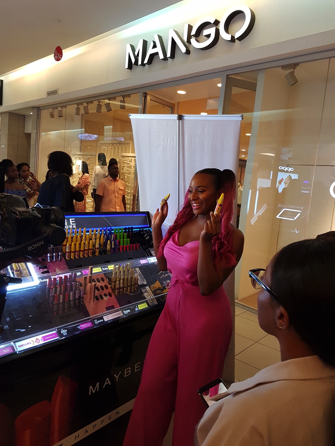 jaiyeorie + #MaybellinexCuppyLive DJ Cuppy Parties with @Maybelline Customers in Nigeria at  Ikeja City Mall, Lagos @cuppymusic 